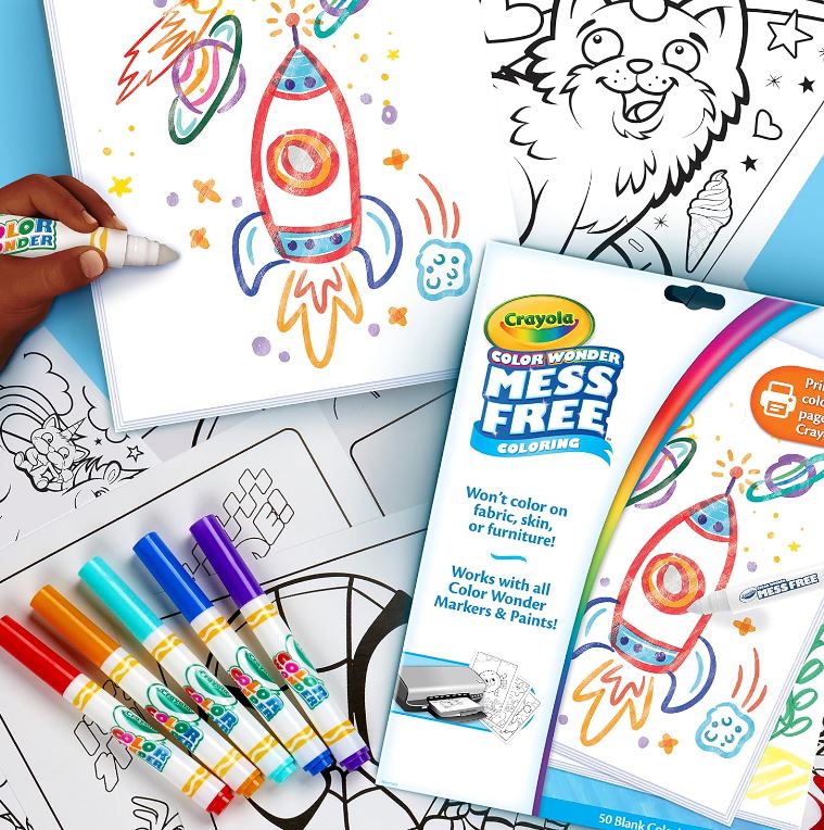 Crayola Color Wonder 50 Blank Coloring Pages — image 5