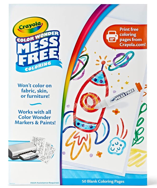 Crayola Color Wonder 50 Blank Coloring Pages — image 1
