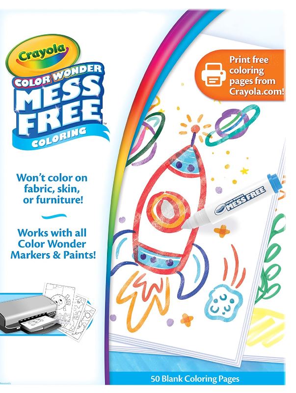 Crayola Color Wonder 50 Blank Coloring Pages — image 4