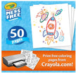 Crayola Color Wonder 50 Blank Coloring Pages