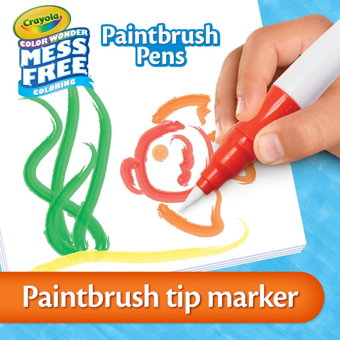 Crayola Color Wonder 8ct Paintbrush Pens CY75-2858 - Colorland Toys