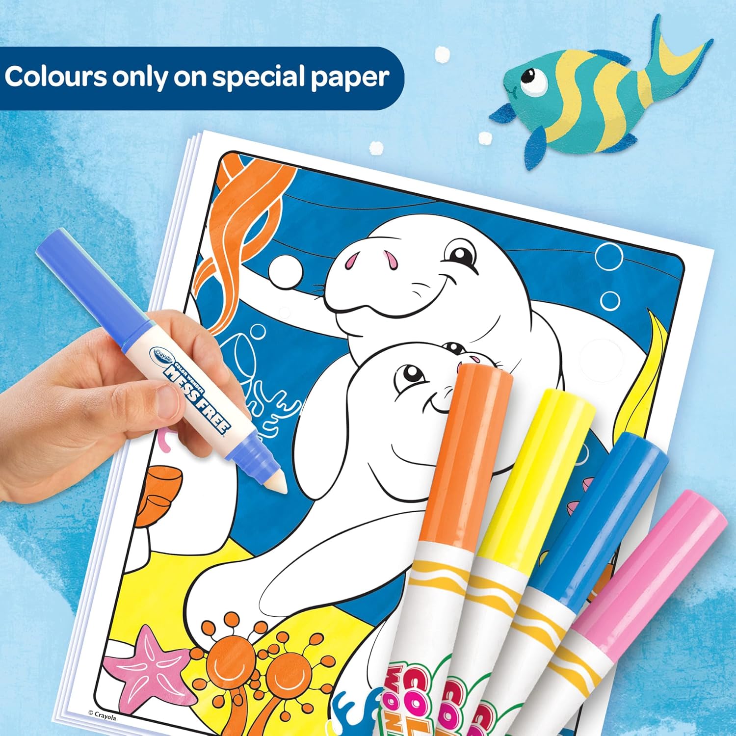 Crayola Color Wonder Coloring Set Sea Friends ML CY75-2667 - Colorland Toys