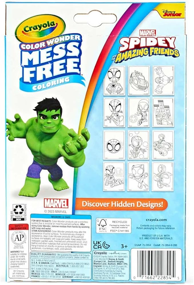 Crayola Color Wonder Spidey And His Amazing Friends Mini Box Set - Colorland Toys