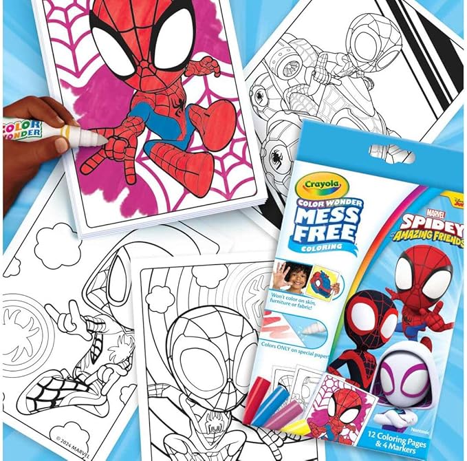 Crayola Color Wonder Spidey And His Amazing Friends Mini Box Set - Colorland Toys