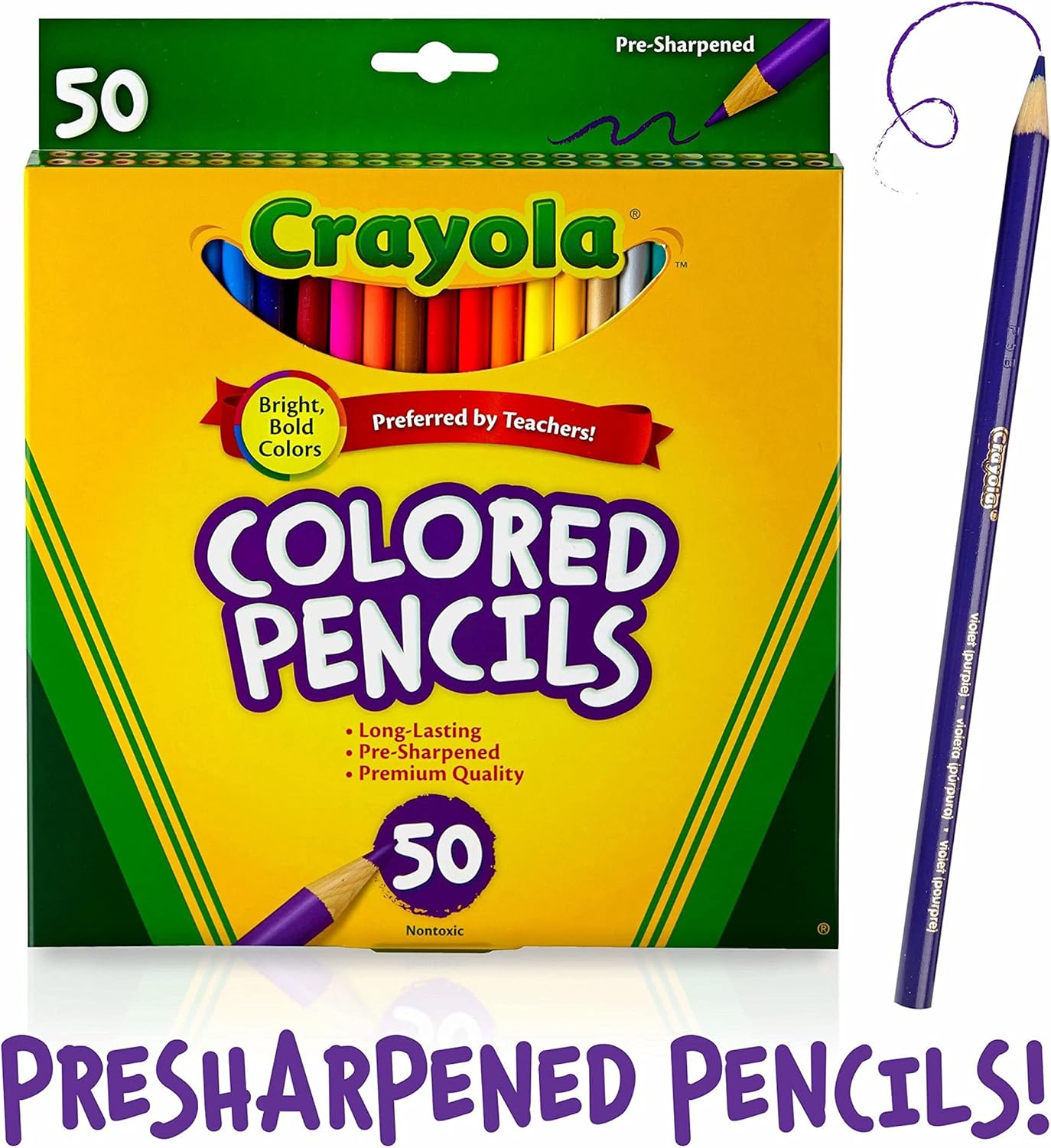 Crayola Colored Pencils 50ct CY68 - 4050 - Colorland Toys
