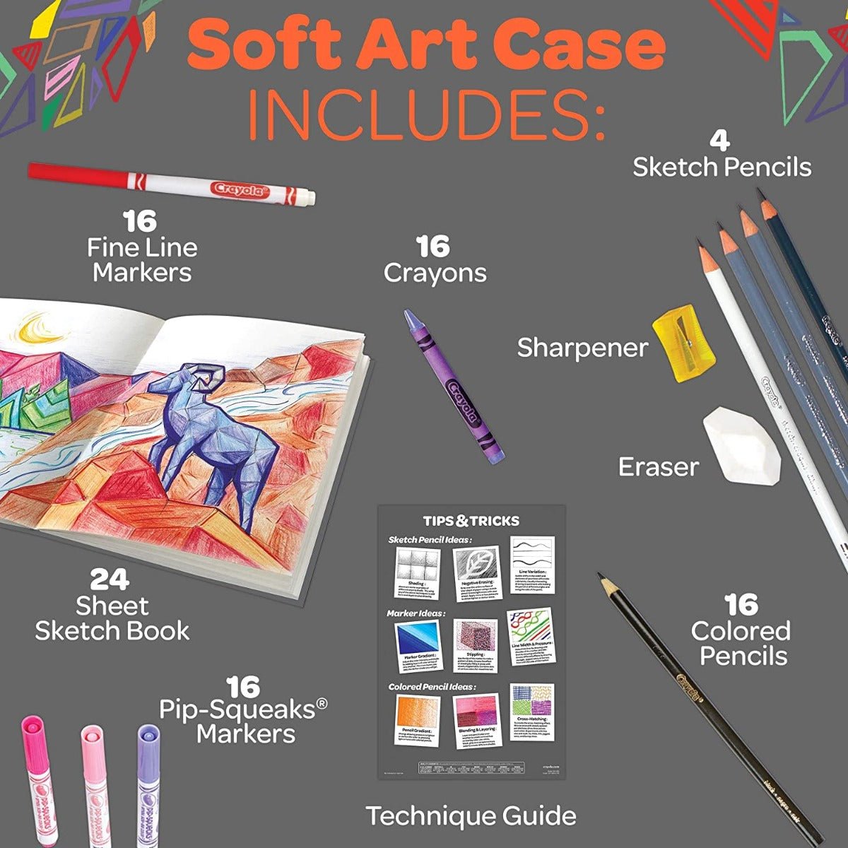 Crayola Coloring and Sketching Set 04 - 1050 - Colorland Toys