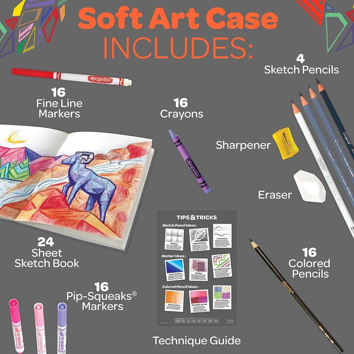 Crayola Coloring and Sketching Set 04 - 1050 - Colorland Toys