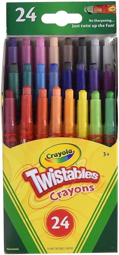 Crayola Colors Of The World 24ct Mini Twistable Crayons CY52 - 9724 - Colorland Toys