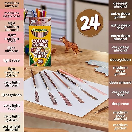 Crayola Colors Of The World 24ct Pencils CY68-4607 — image 8
