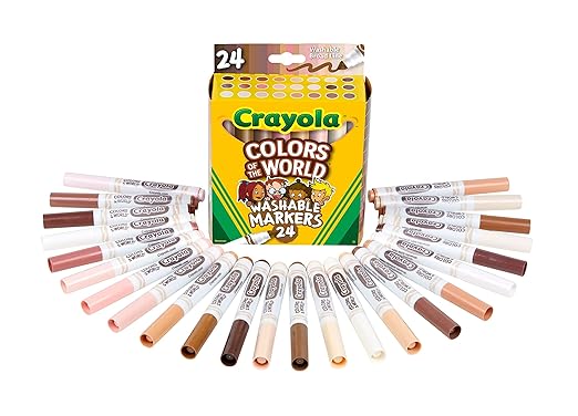 Crayola Colors Of The World 24ct Washable Fine Line Markers CY58 - 7810 - Colorland Toys