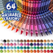 Crayola Colors Of The World 64ct Ultra-Clean Washable Crayons CY52-3287