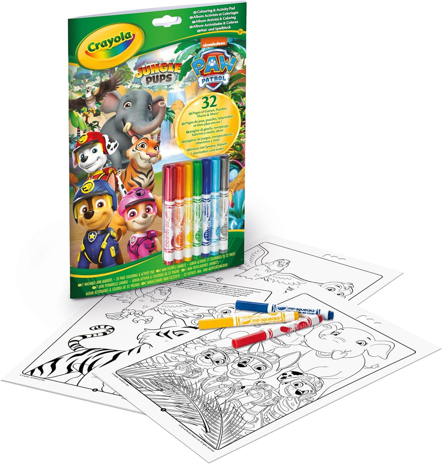 Crayola Colour & Activity Pad With Markers Paw Patrol CY04-6918G
