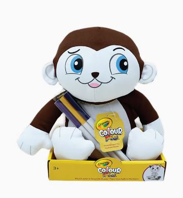 Crayola Colour Me Plush Monkey
