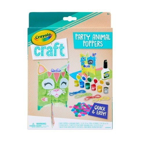 Crayola Craft Confetti Party Animal Poppers Kit 04-1027
