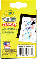 Crayola Crayons Metallic 24 Pkg 52 - 8815 - Colorland Toys