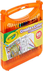 Crayola Create & Color with Colored Pencils Kit 65pcs CY04 - 0376 - Colorland Toys