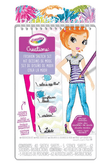 Crayola Creations Compact Fashion Sketch and Sticker Set CY04-0476