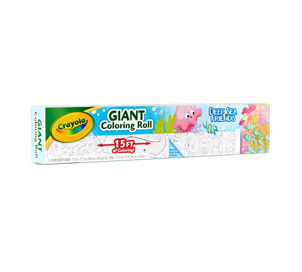 Crayola Deep Sea Friends Giant Coloring Roll CY04 - 2721 - Colorland Toys