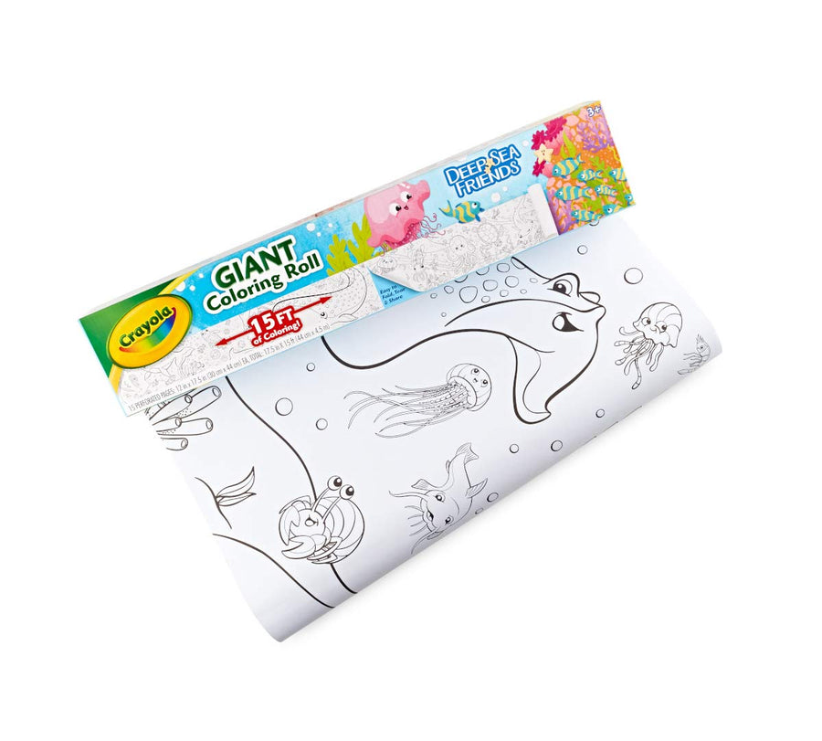 Crayola Deep Sea Friends Giant Coloring Roll CY04-2721