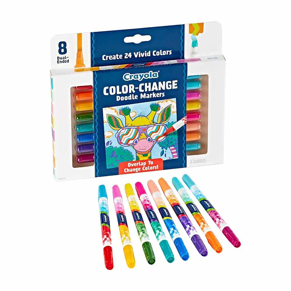 Crayola Doodle & Draw Color Change Doodle Marker 8ct CY58 - 8315 - Colorland Toys