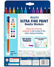 Crayola Doodle & Draw Ultra Fine Point Doodle Marker 12ct CY58-8313