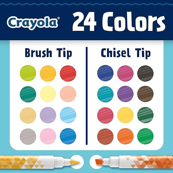 Crayola Dual Ended Doodle Marker 12ct CY58 - 8314 - Colorland Toys