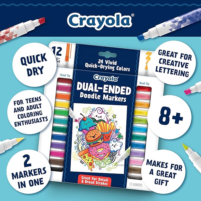 Crayola Dual Ended Doodle Marker 12ct CY58-8314 — image 3