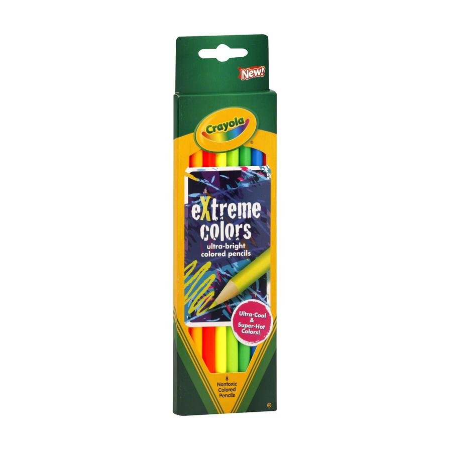 Crayola Extreme Colors Pencil Set  8 Pieces 68-1120 — image 1