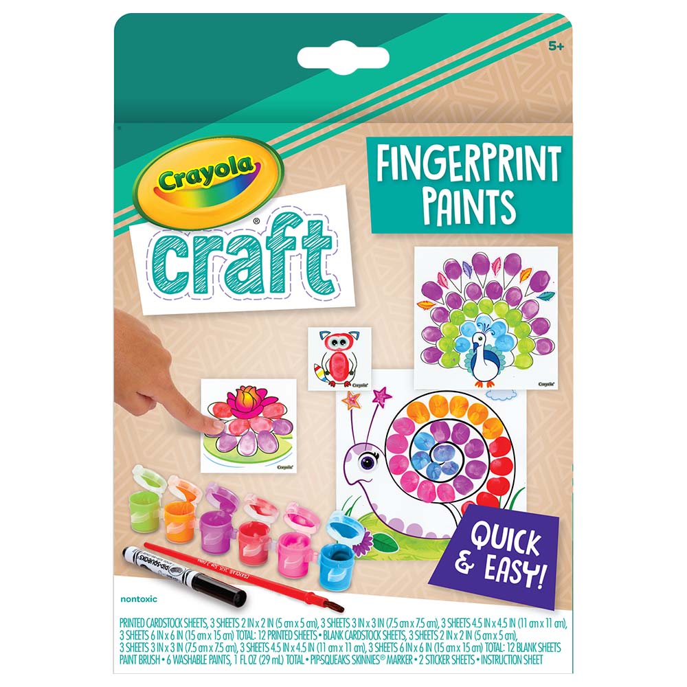 Crayola Fingerprint Paint Set 04 - 1028 - Colorland Toys