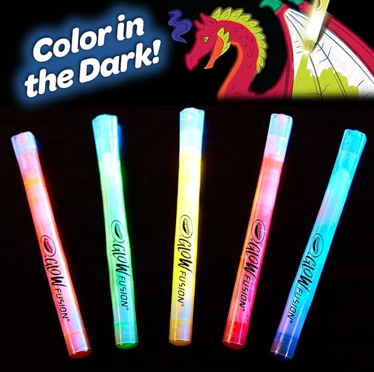 Crayola Glow Fusion Glow in The Dark Coloring Set with Markers Mythical Creature Coloring Pages CY74 - 7491 - Colorland Toys
