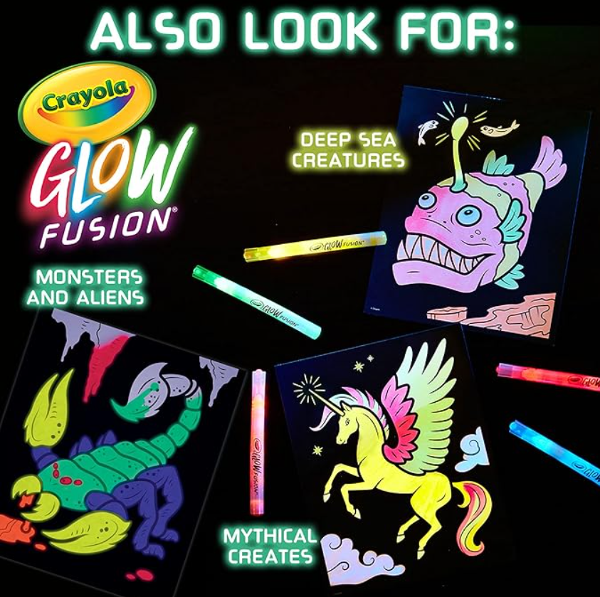 Crayola Glow Fusion Marker Coloring Set -Deep Sea Creatures CY74-7493 — image 2