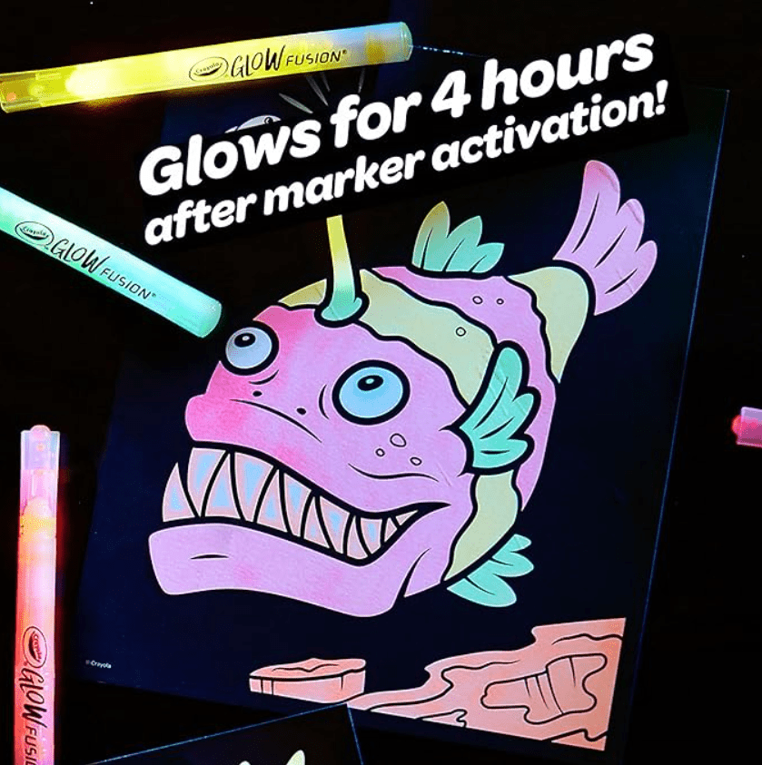 Crayola Glow Fusion Marker Coloring Set -Deep Sea Creatures CY74-7493 — image 3
