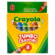 Crayola Jumbo Crayons-8 Pkg 52-0389