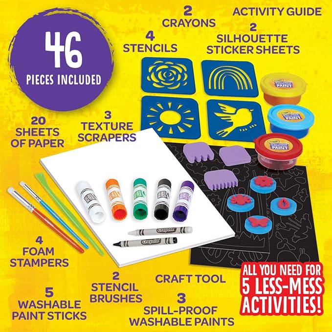 Crayola Less Mess Painting Activity Kit CY04-6941 — image 5