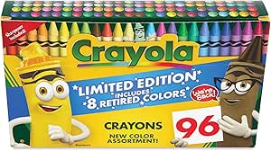 Crayola Limited Edition Crayons Set of 96 with 8 Retired Colors CY52-3018 — image 2