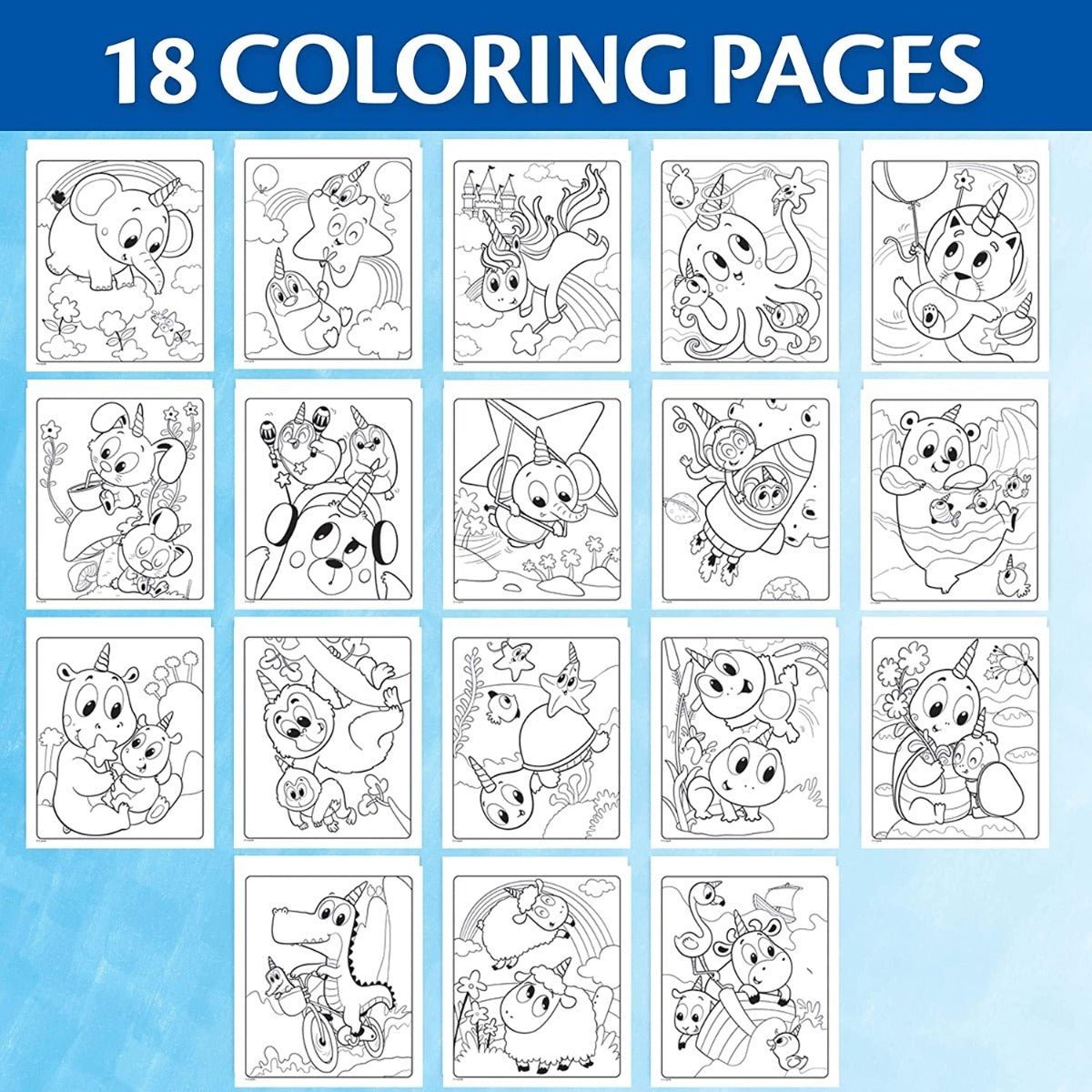 Crayola Mess Free Color Wonder Uni - Creatures Activity Set 75 - 2723 - Colorland Toys