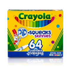 Crayola Pip - Squeaks Skinnies Washable Markers 64pcs 58 - 8764 - Colorland Toys