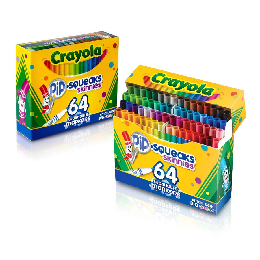 Crayola Pip-Squeaks Skinnies Washable Markers 64pcs 58-8764 — image 1