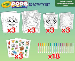 Crayola Pops 3D Activity Set - Jungle - Colorland Toys