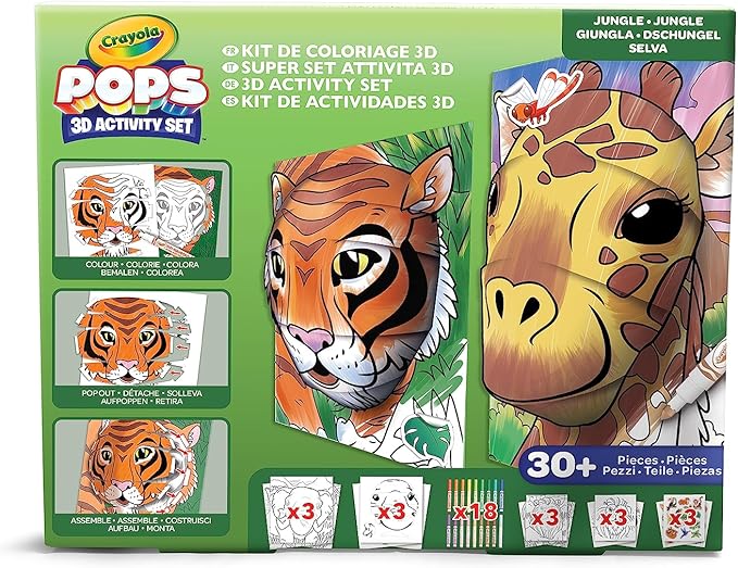 Crayola Pops 3D Activity Set - Jungle - Colorland Toys