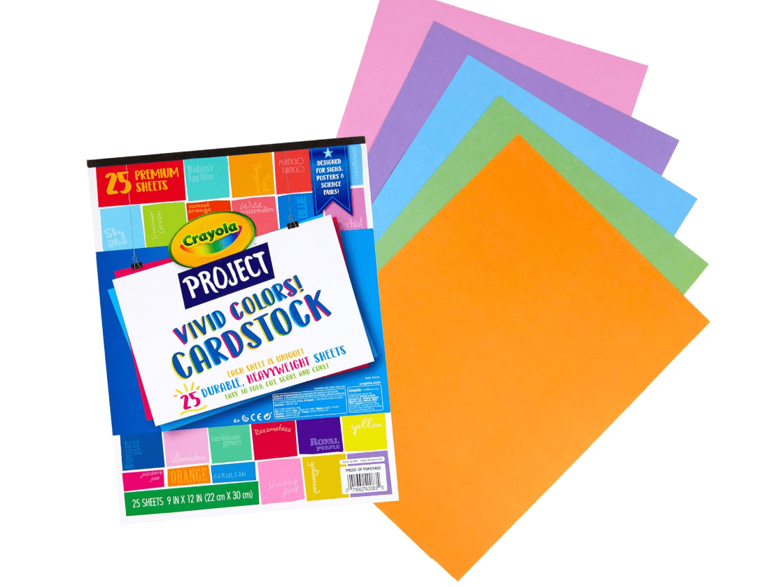 Crayola Project Cardstock Paper Pad Vivid Colors 25ct 99-0083 — image 2
