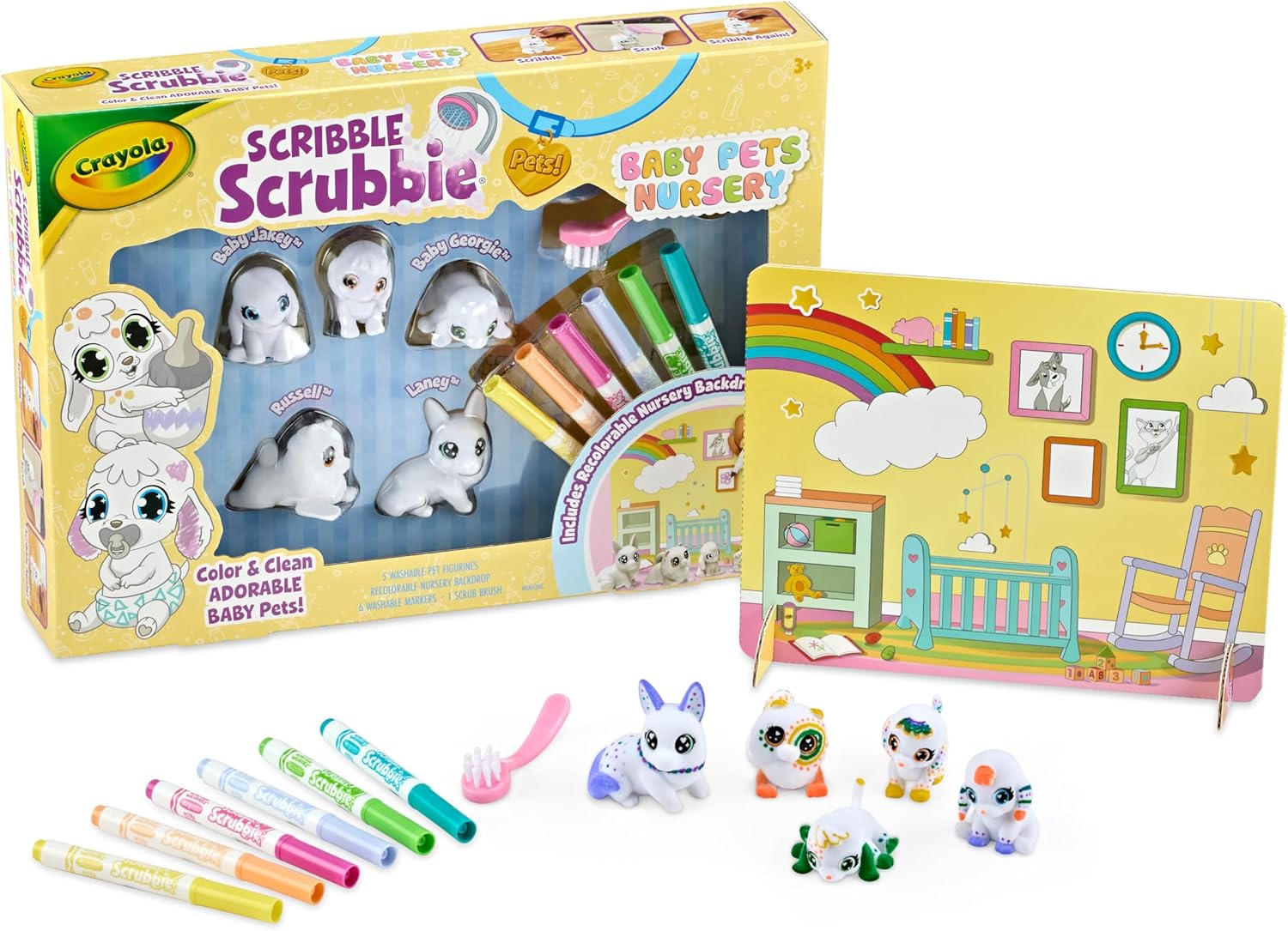 Crayola Scribble Scrubbie Baby Pets Nursery CY74-7701 - Colorland Toys