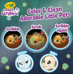 Crayola Scribble Scrubbie Ocean Pets Glow Treasure Chest Activity Kit CY74 - 7506 - Colorland Toys