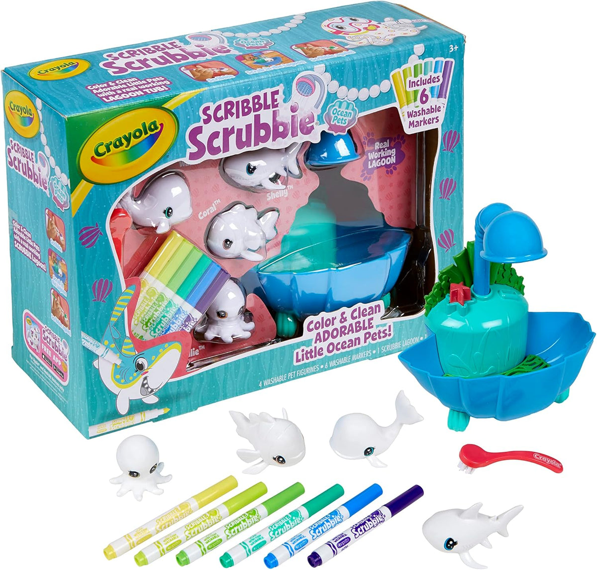Crayola Scribble Scrubbie Ocean Pets Lagoon Tub Set CY74-7441 — image 2