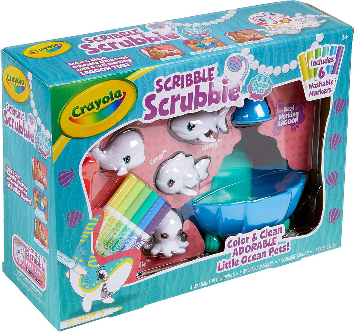 Crayola Scribble Scrubbie Ocean Pets Lagoon Tub Set CY74-7441 — image 3