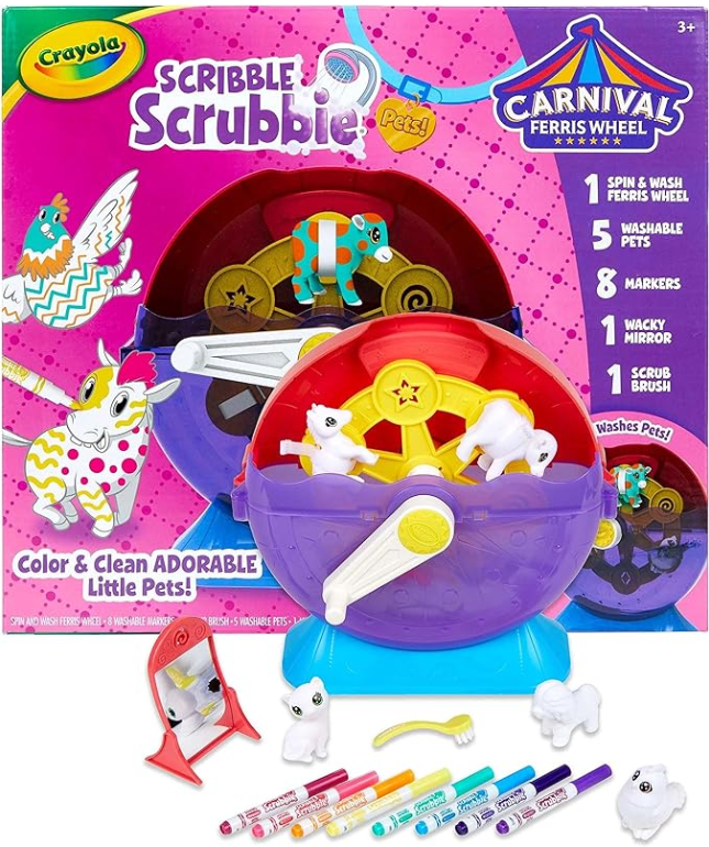 Crayola Scribble Scrubbies Pets Sping & Wash Carnival Playset CY74 - 7456 - Colorland Toys