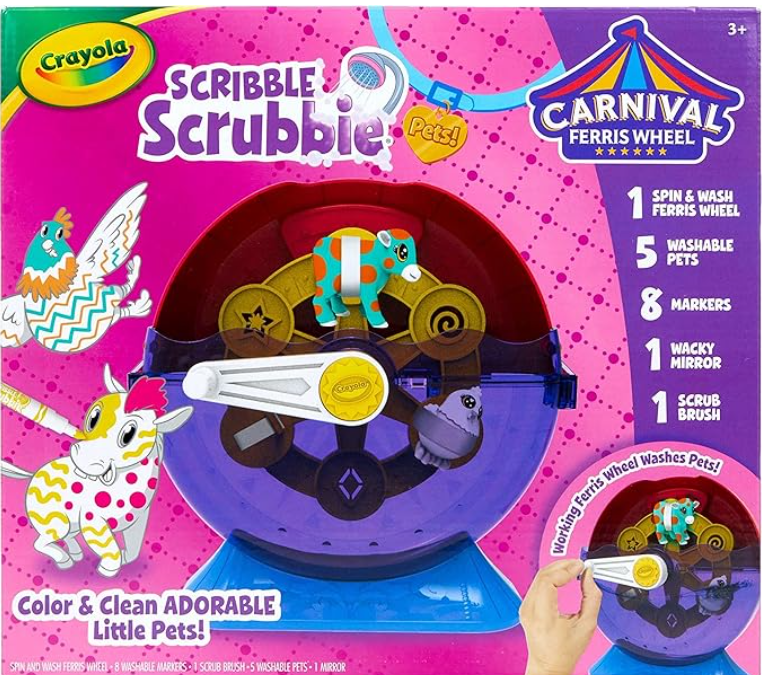 Crayola Scribble Scrubbies Pets Sping & Wash Carnival Playset CY74-7456 — image 1