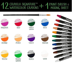 Crayola Signature Premium Watercolor Crayons Painting Set CY53 - 3500 - Colorland Toys