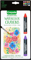 Crayola Signature Premium Watercolor Crayons Painting Set CY53 - 3500 - Colorland Toys