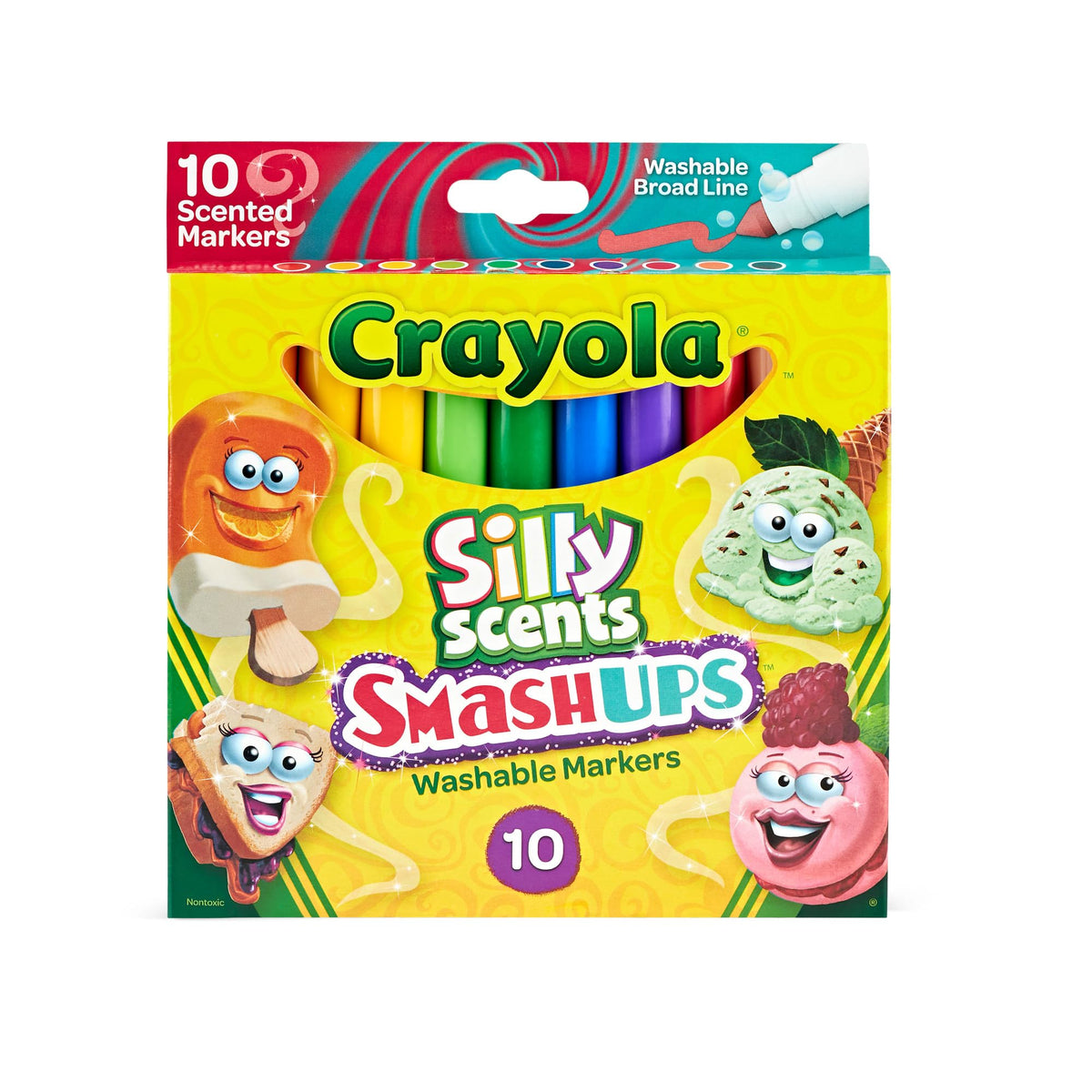 Crayola Silly Scents SmashUps Washable Markers Broad Line 10 count — image 2